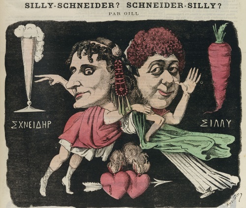 Schneider Silly caricature 1864 65